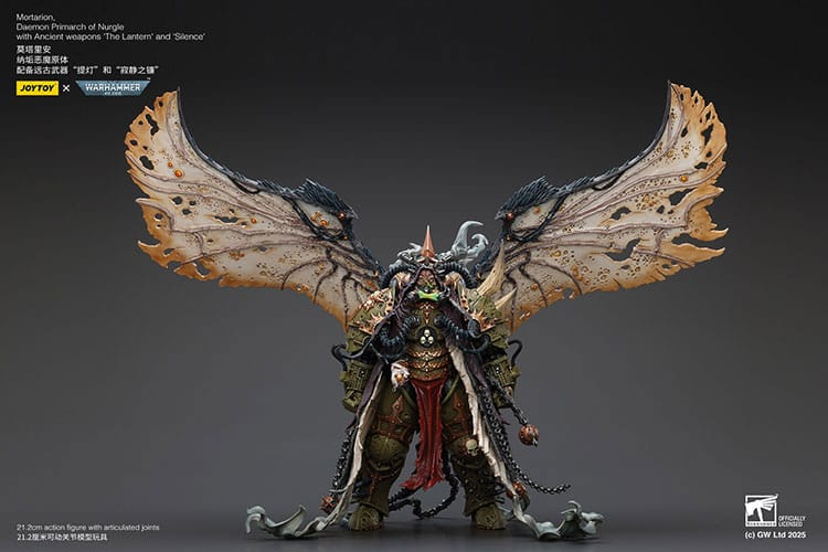 Joy Toy Warhammer 40k: Mortarion Daemon Primarch of Nurgle with Ancient weapons The Lantern and Silence 21cm - Loaded Dice