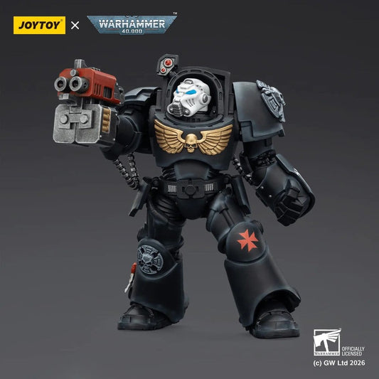 Joy Toy Warhammer 40k: Black Templars Terminator 2 with Power Fist and Storm Bolter 14cm - Loaded Dice