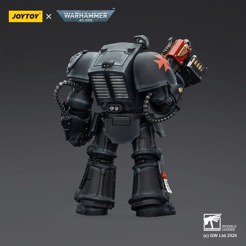Joy Toy Warhammer 40k: Black Templars Terminator 2 with Power Fist and Storm Bolter 14cm - Loaded Dice