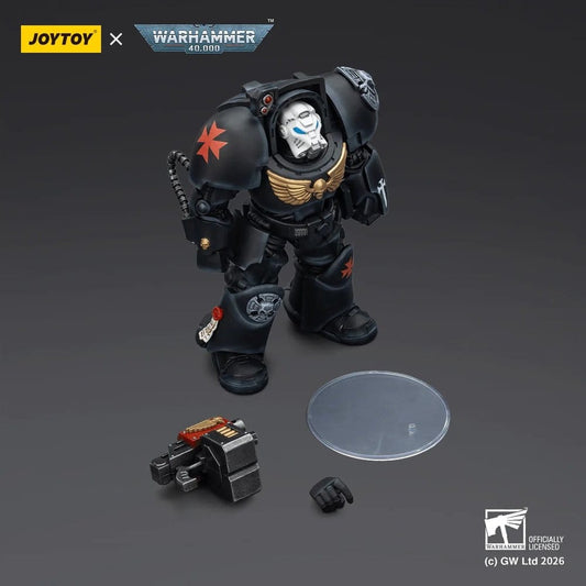 Joy Toy Warhammer 40k: Black Templars Terminator 2 with Power Fist and Storm Bolter 14cm - Loaded Dice