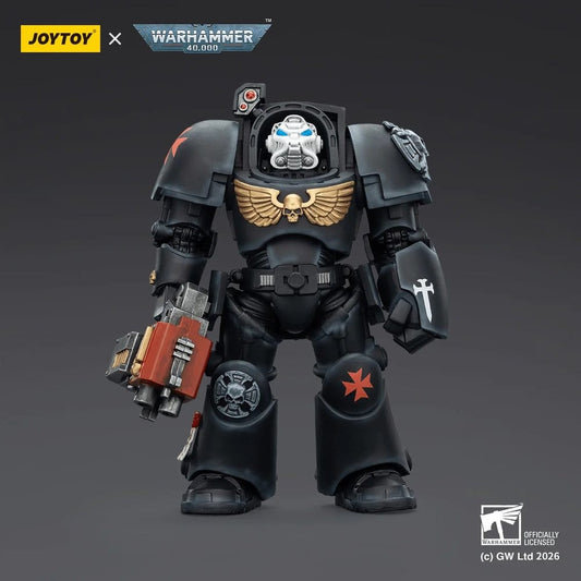 Joy Toy Warhammer 40k: Black Templars Terminator 2 with Power Fist and Storm Bolter 14cm - Loaded Dice