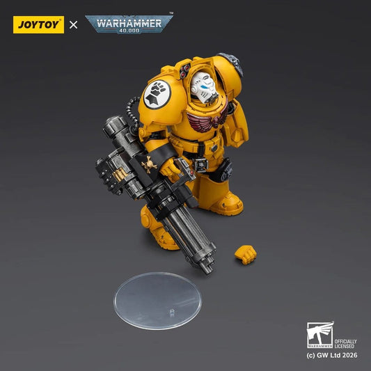Joy Toy Warhammer 40k: Imperial Fists Terminator 3 with Power Fist and Assault Cannon 14cm - Loaded Dice