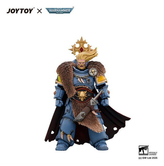 JoyToy Space Marine Action Figure Space Wolves Wolf Guard Battle Leader 12 cm