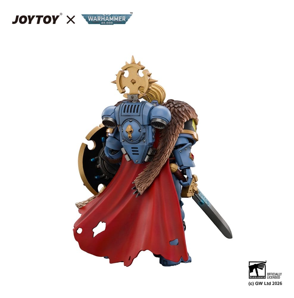 JoyToy Space Marine Action Figure Space Wolves Wolf Guard Battle Leader 12 cm
