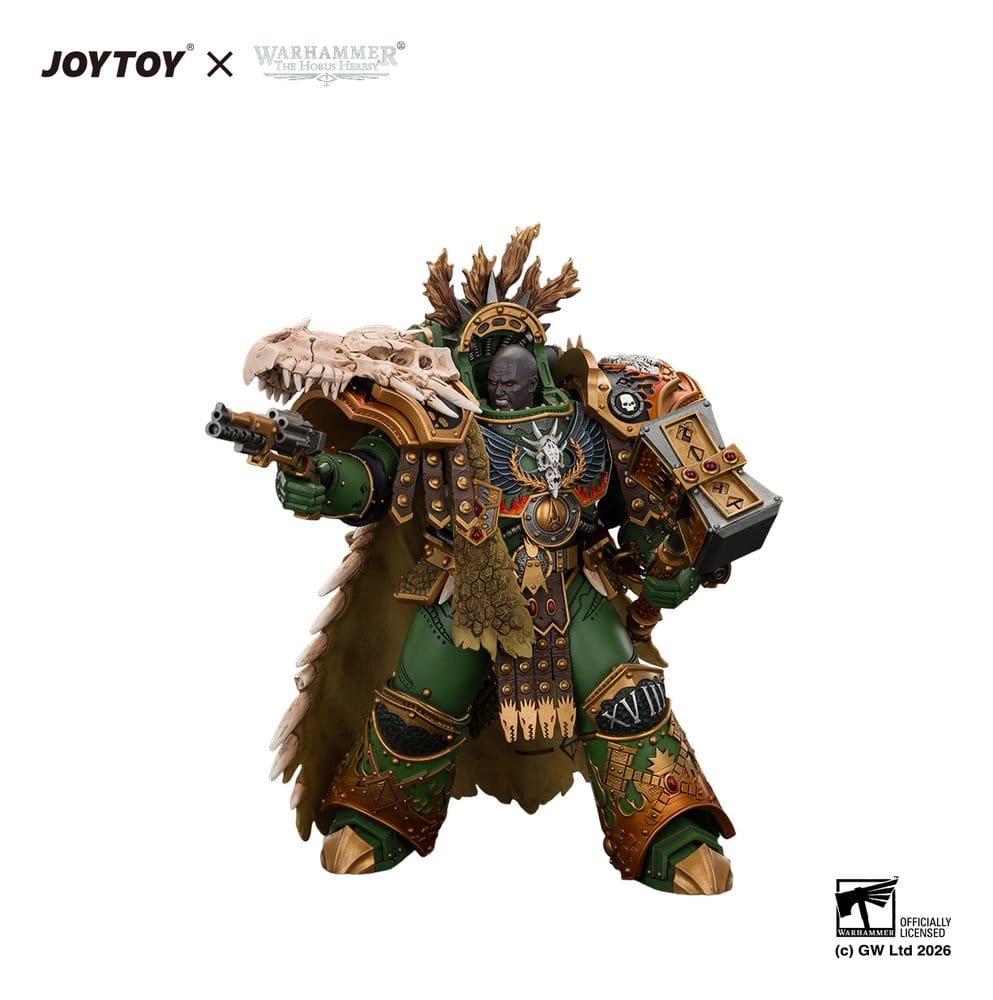 JoyToy Warhammer Action Figure Salamanders Vulkan, Primarch of the XVIIIth Legion 21 cm