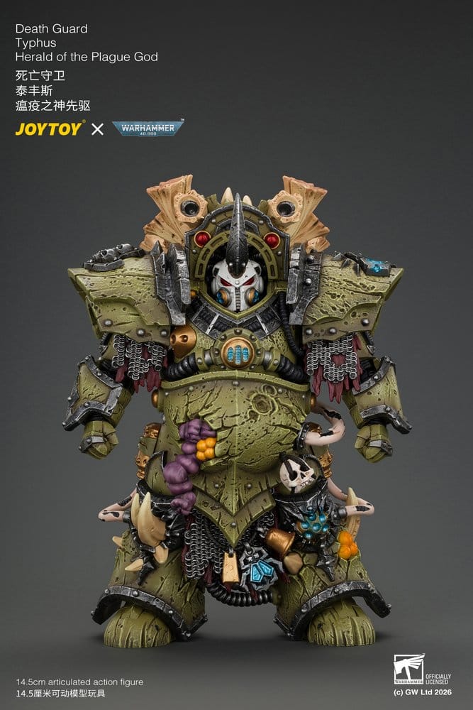 JoyToy Warhammer Action Figure Death Guard Typhus Herald of the Plague God 15 cm