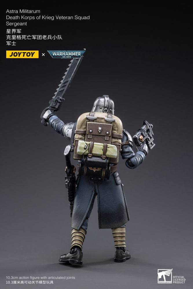 JoyToy Warhammer 40k Action Figure 1/18 Death Korps of Krieg Veteran Squad Sergeant 10 cm