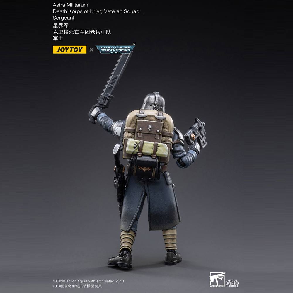 JoyToy Warhammer 40k Action Figure 1/18 Death Korps of Krieg Veteran Squad Sergeant 10 cm