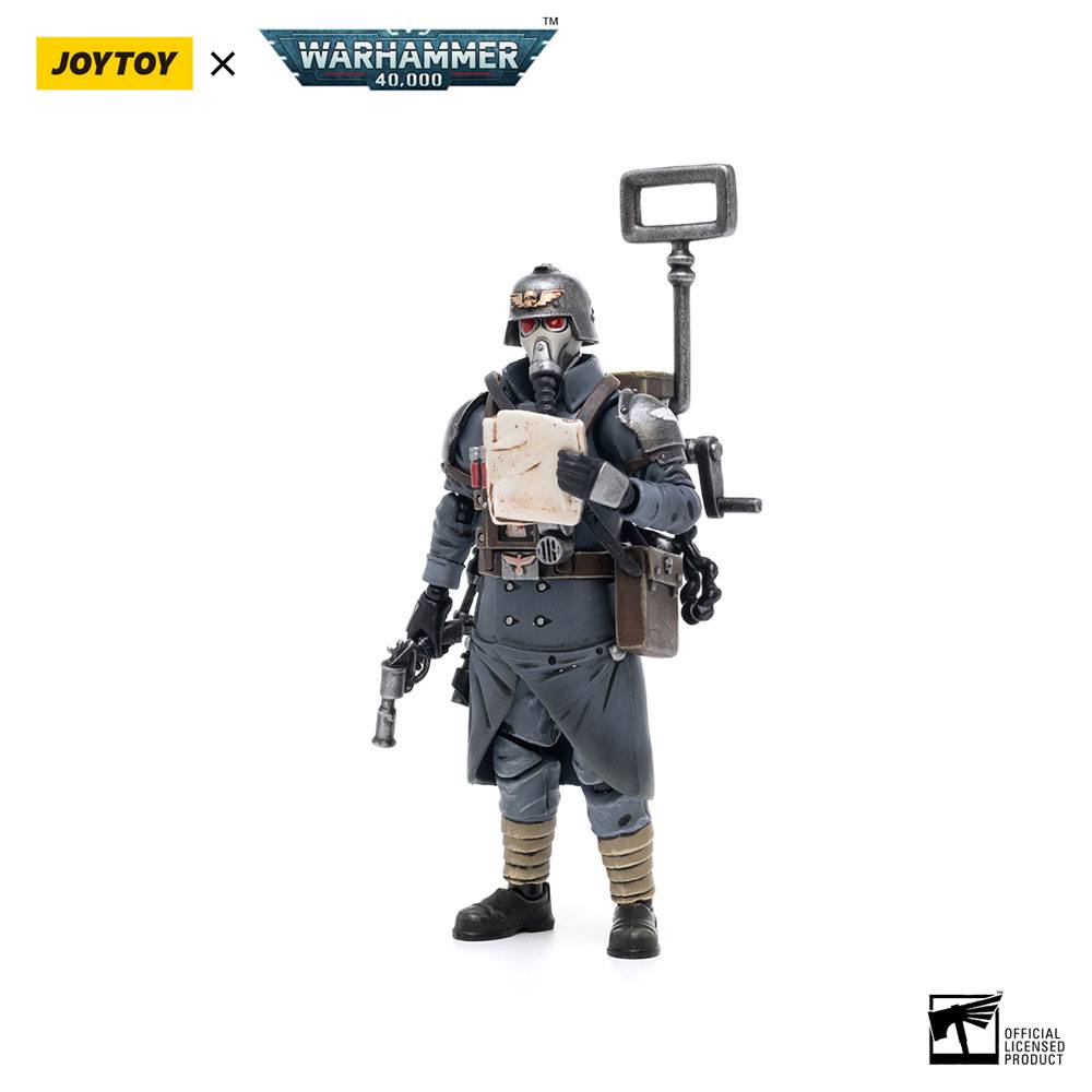 JoyToy Warhammer 40k Action Figure 1/18 Death Korps of Krieg Veteran Squad Guardsman Communications Specialist 10 cm