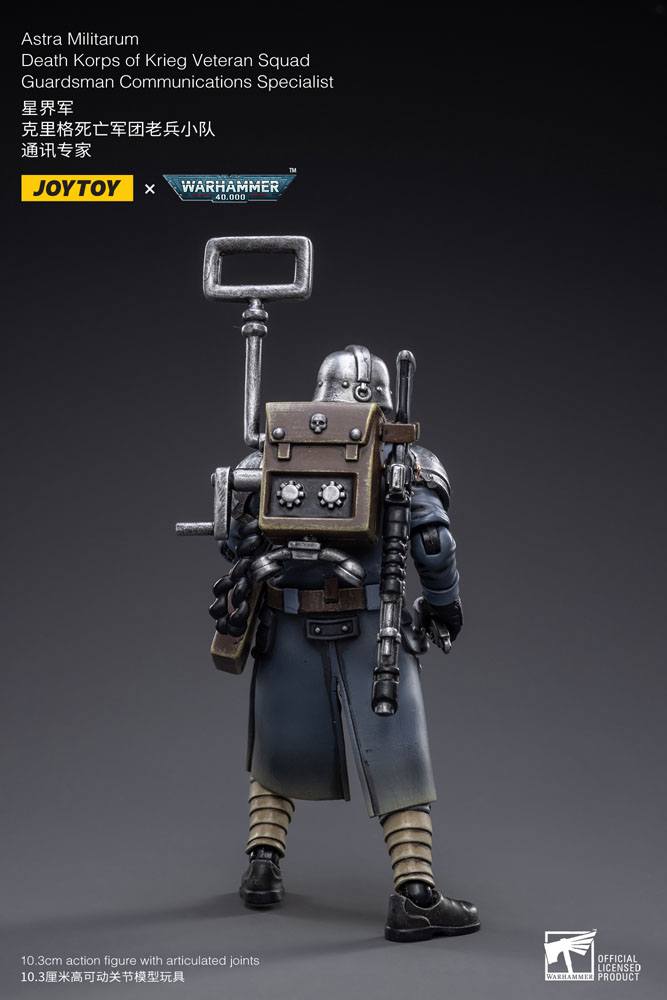 JoyToy Warhammer 40k Action Figure 1/18 Death Korps of Krieg Veteran Squad Guardsman Communications Specialist 10 cm