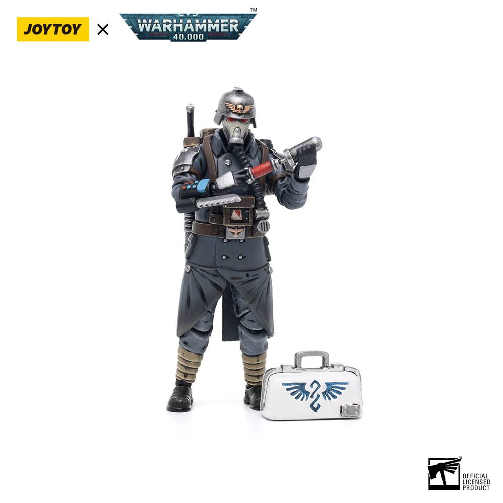 JoyToy Warhammer 40k Action Figure 1/18 Death Korps of Krieg Veteran Squad Guardsman Medic 10 cm