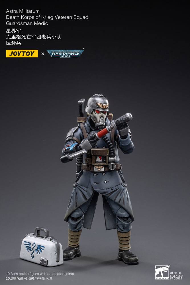 JoyToy Warhammer 40k Action Figure 1/18 Death Korps of Krieg Veteran Squad Guardsman Medic 10 cm