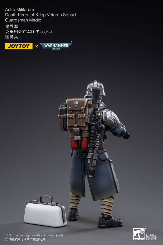 JoyToy Warhammer 40k Action Figure 1/18 Death Korps of Krieg Veteran Squad Guardsman Medic 10 cm