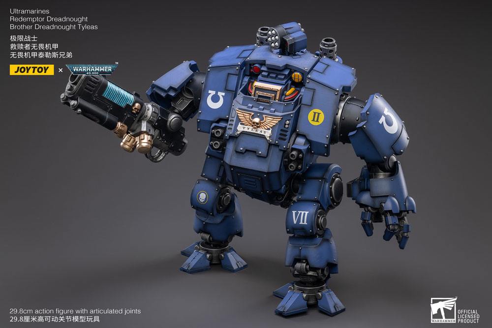 JoyToy Warhammer 40,000 Action Figure 1/18 Ultramarines Redemptor Dreadnought Brother Dreadnought Tyleas 30 cm Reproduction