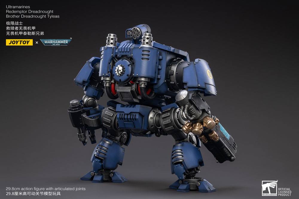 JoyToy Warhammer 40,000 Action Figure 1/18 Ultramarines Redemptor Dreadnought Brother Dreadnought Tyleas 30 cm Reproduction