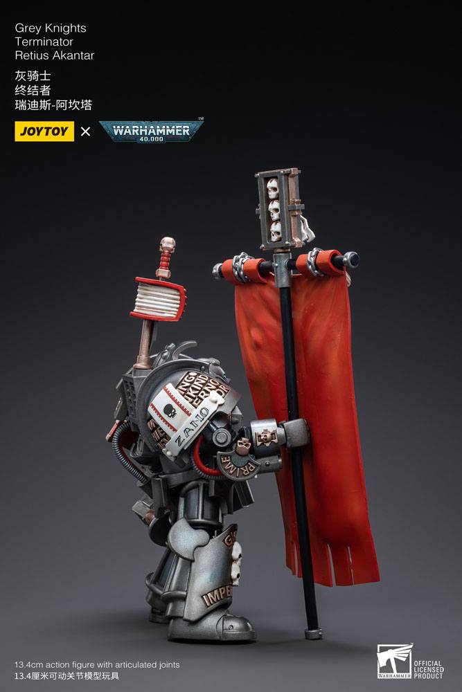 JoyToy Warhammer 40k Action Figure 1/18 Grey Knights Terminator Retius Akantar 13 cm
