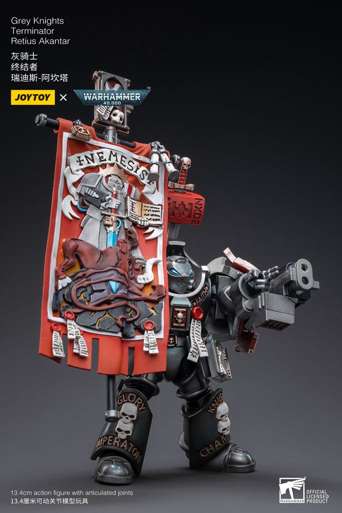 JoyToy Warhammer 40k Action Figure 1/18 Grey Knights Terminator Retius Akantar 13 cm