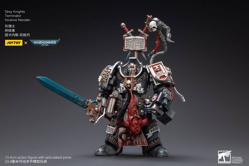 JoyToy Warhammer 40k Action Figure 1/18 Grey Knights Terminator Incanus Neodan 13 cm