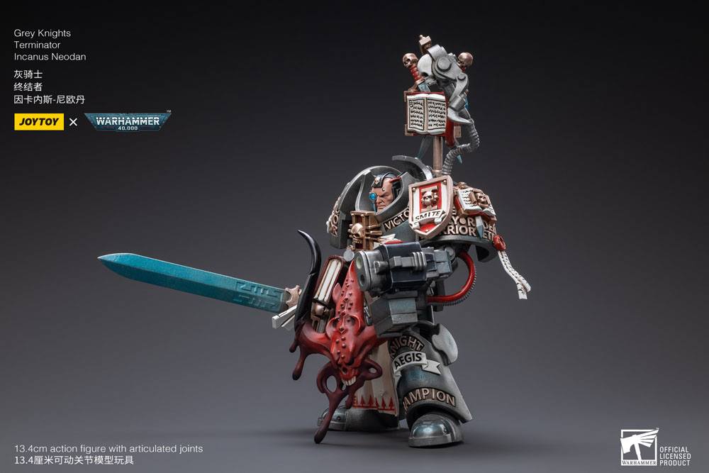 JoyToy Warhammer 40k Action Figure 1/18 Grey Knights Terminator Incanus Neodan 13 cm