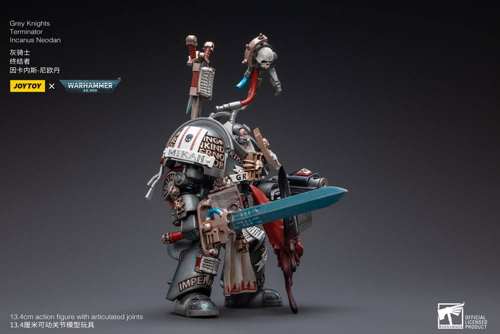 JoyToy Warhammer 40k Action Figure 1/18 Grey Knights Terminator Incanus Neodan 13 cm