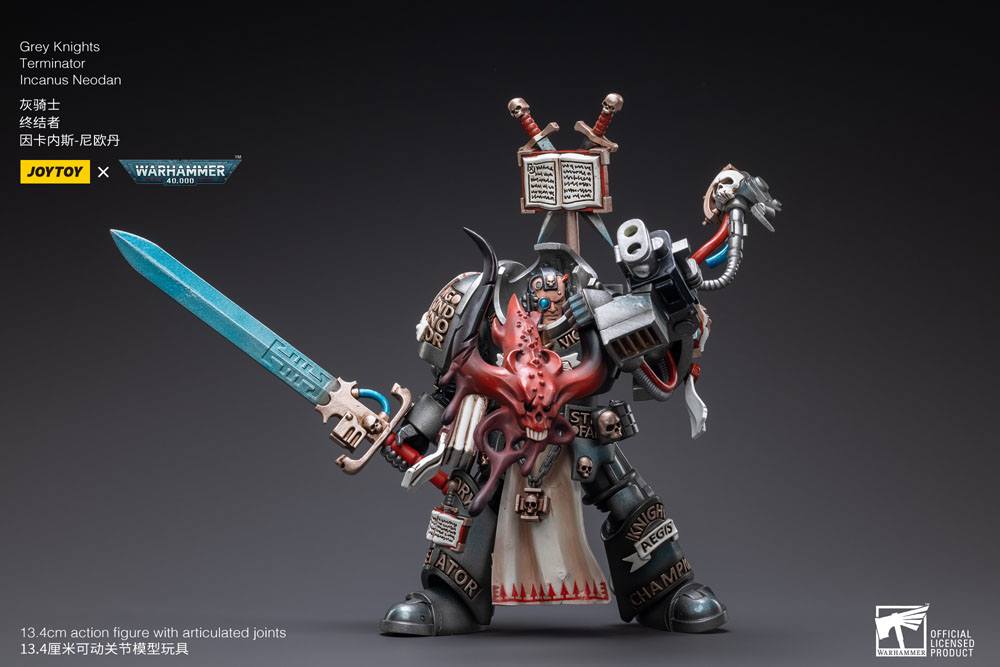 JoyToy Warhammer 40k Action Figure 1/18 Grey Knights Terminator Incanus Neodan 13 cm