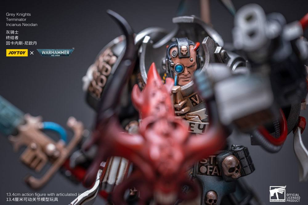 JoyToy Warhammer 40k Action Figure 1/18 Grey Knights Terminator Incanus Neodan 13 cm