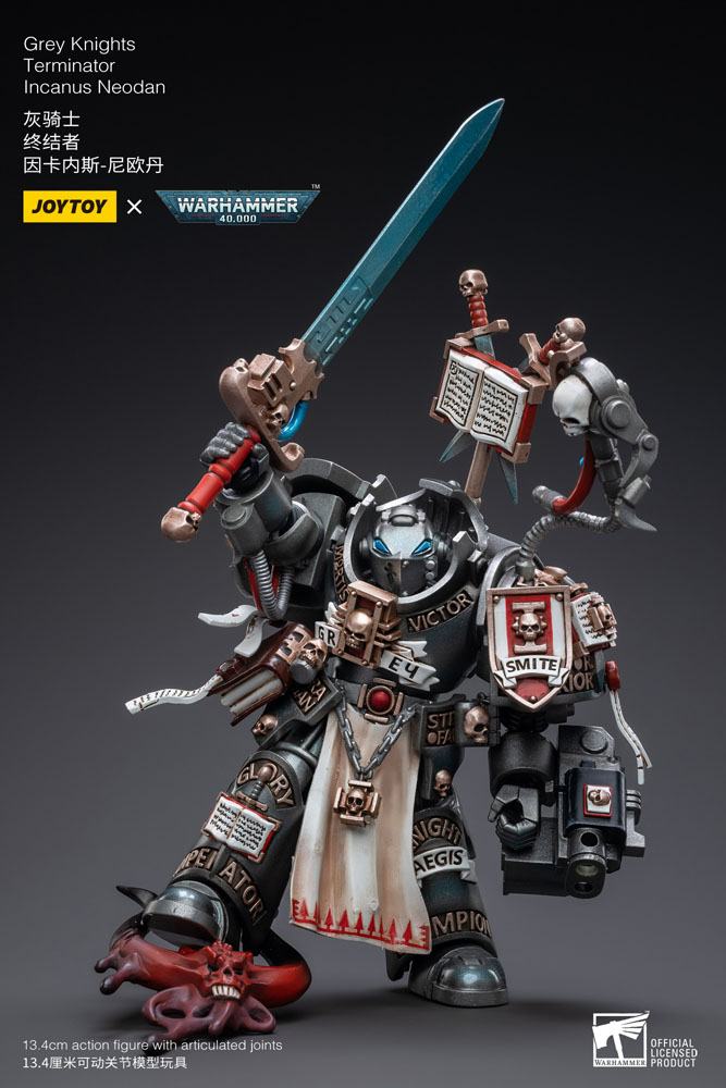 JoyToy Warhammer 40k Action Figure 1/18 Grey Knights Terminator Incanus Neodan 13 cm