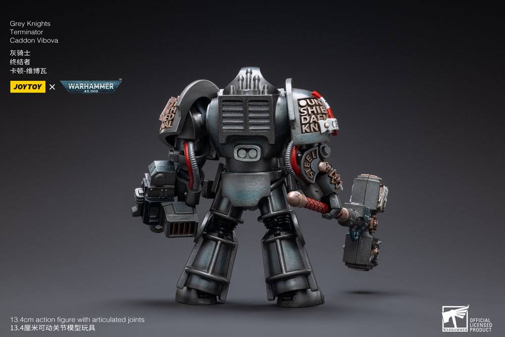 JoyToy Warhammer 40k Action Figure 1/18 Grey Knights Terminator Caddon Vibova 13 cm