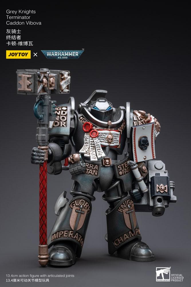 JoyToy Warhammer 40k Action Figure 1/18 Grey Knights Terminator Caddon Vibova 13 cm