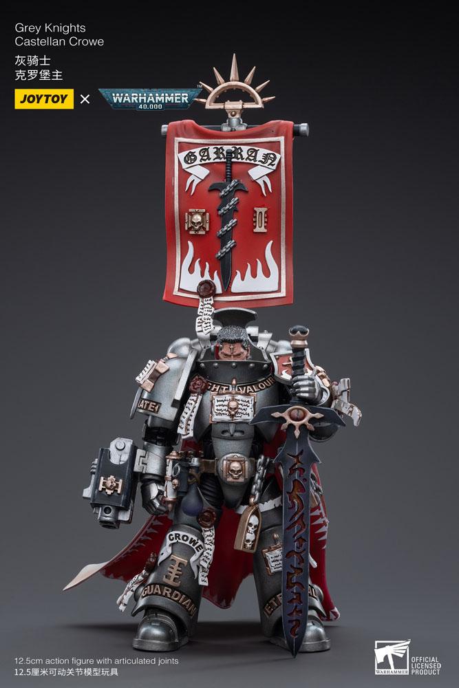JoyToy Warhammer 40k Action Figure 1/18 Grey Knights Castellan Crowe 12 cm