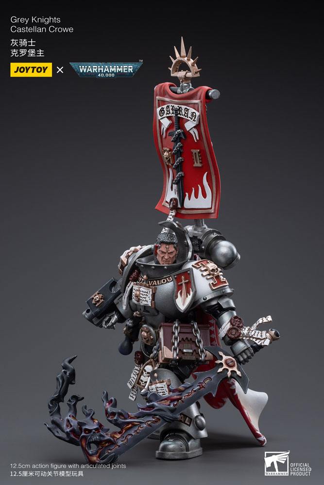 JoyToy Warhammer 40k Action Figure 1/18 Grey Knights Castellan Crowe 12 cm