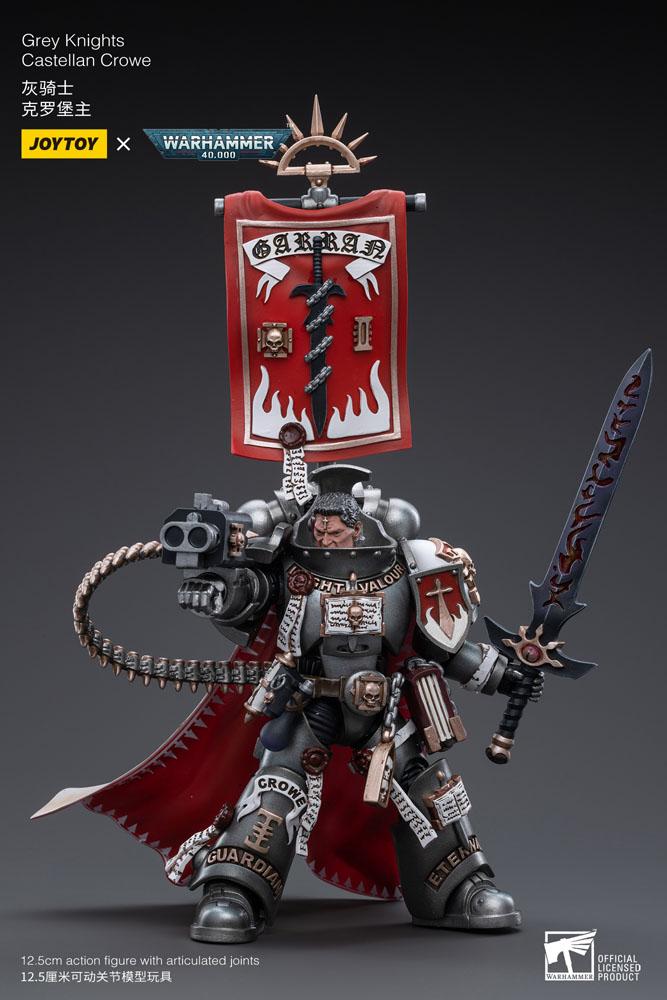 JoyToy Warhammer 40k Action Figure 1/18 Grey Knights Castellan Crowe 12 cm