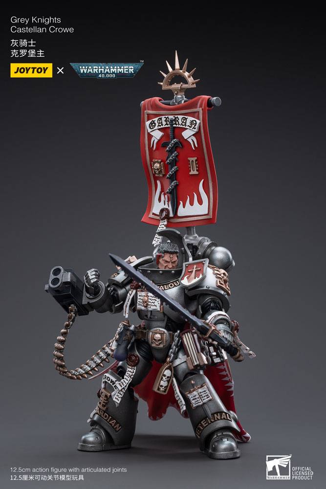 JoyToy Warhammer 40k Action Figure 1/18 Grey Knights Castellan Crowe 12 cm