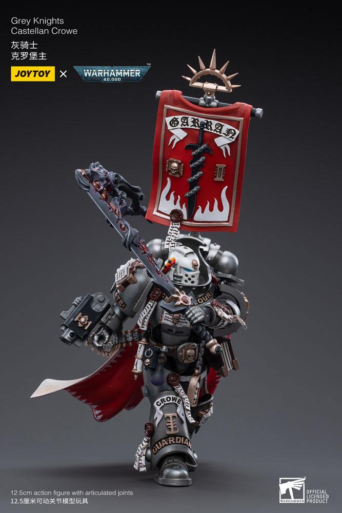 JoyToy Warhammer 40k Action Figure 1/18 Grey Knights Castellan Crowe 12 cm