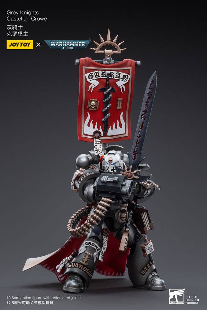 JoyToy Warhammer 40k Action Figure 1/18 Grey Knights Castellan Crowe 12 cm