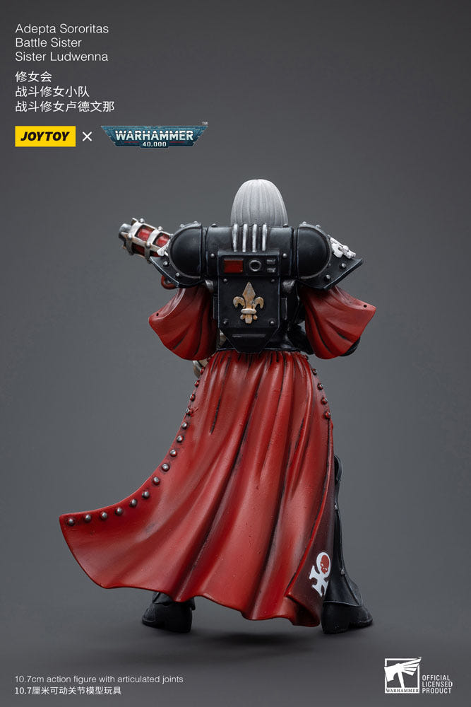 JoyToy Warhammer 40k Action Figure 1/18 Adepta Sororitas Battle Sister Sister Ludwenna 10 cm