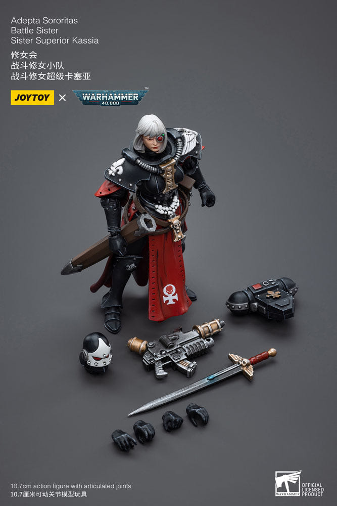 JoyToy Warhammer 40k Action Figure 1/18 Adepta Sororitas Battle Sister Sister Kassia 10 cm