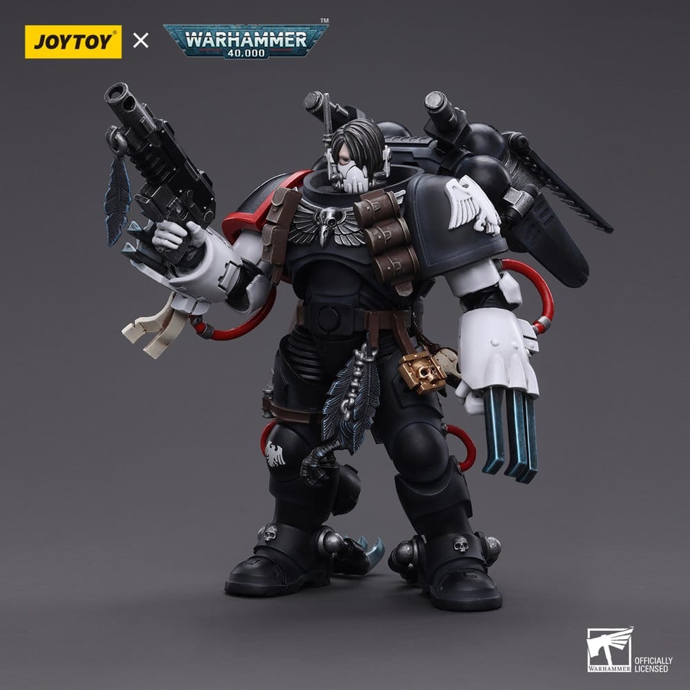 JoyToy Warhammer 40,000 Action Figure Raven Guard Chapter Master Kayvaan Shrike 12 cm