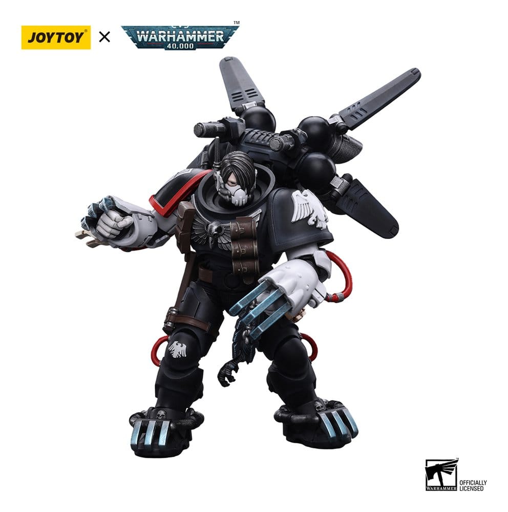 JoyToy Warhammer 40,000 Action Figure Raven Guard Chapter Master Kayvaan Shrike 12 cm