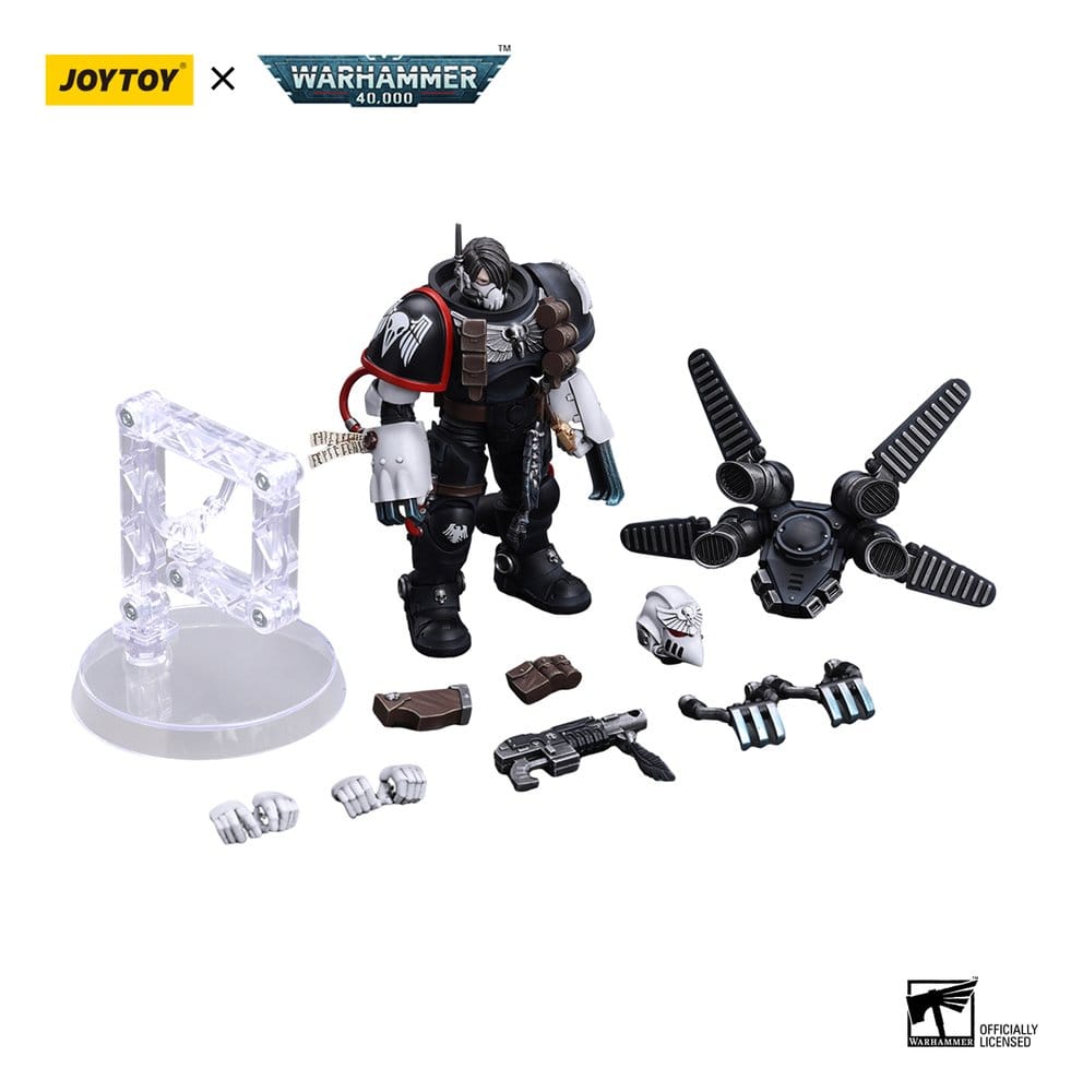 JoyToy Warhammer 40,000 Action Figure Raven Guard Chapter Master Kayvaan Shrike 12 cm