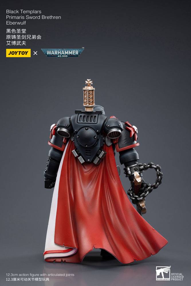 JoyToy Warhammer 40k Action Figure 1/18 Black Templars Primaris Sword Brethren Eberwulf 12 cm