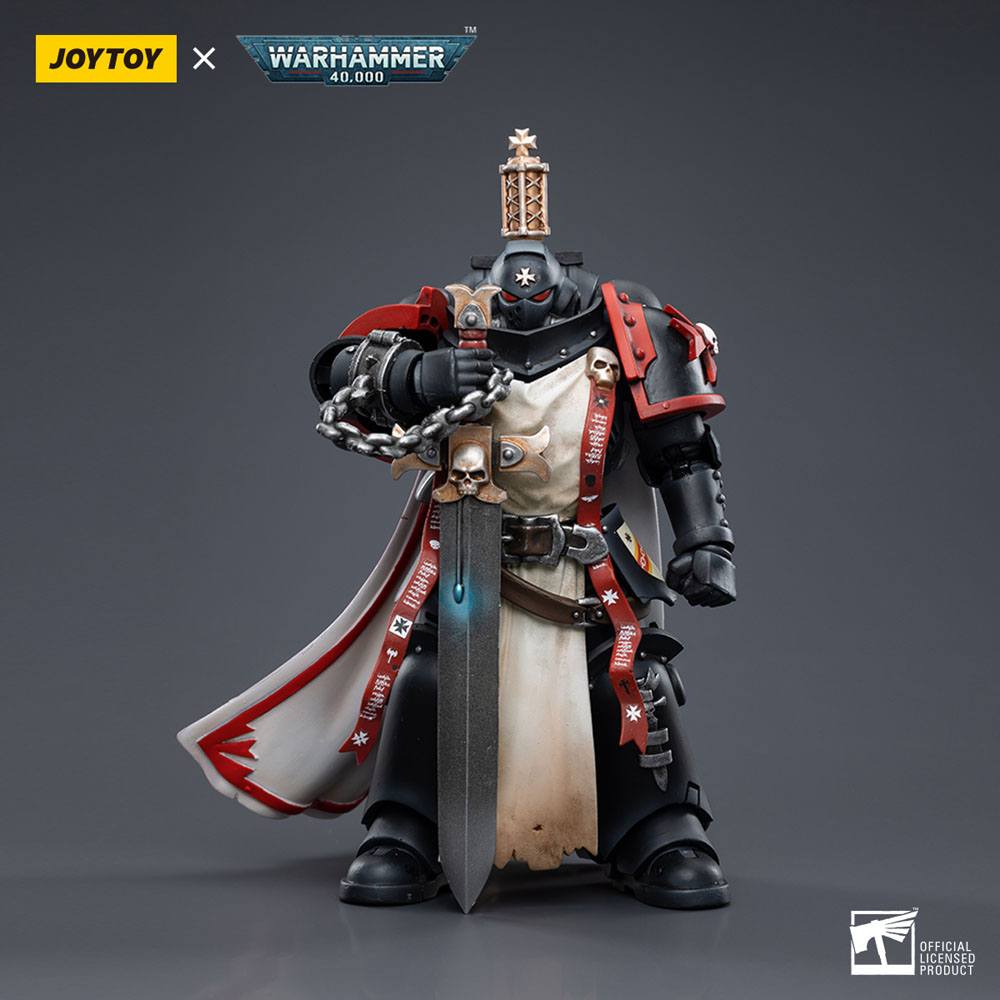 JoyToy Warhammer 40k Action Figure 1/18 Black Templars Primaris Sword Brethren Eberwulf 12 cm