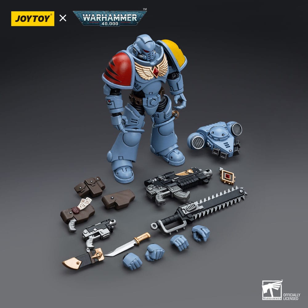 Joy Toy - Warhammer 40k Action Figure 1/18 Space Wolves Intercessor 12cm - Arriving Mid November - Loaded Dice Barry Vale of Glamorgan CF64 3HD