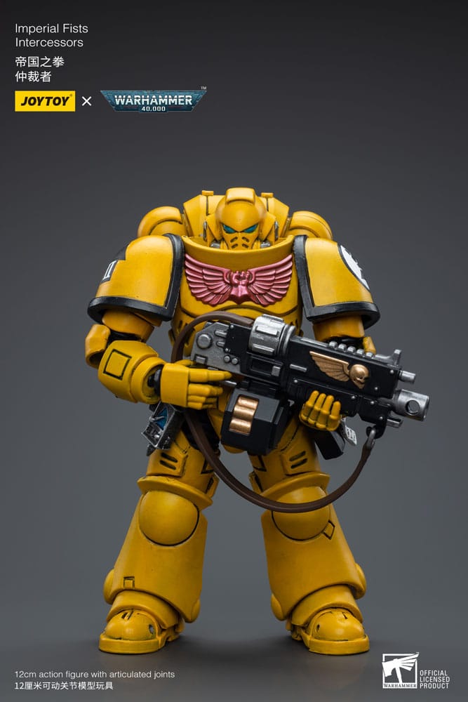 Joy Toy - Warhammer 40k Action Figure 1/18 Imperial Fists Intercessor 12cm - Arriving Mid November - Loaded Dice Barry Vale of Glamorgan CF64 3HD