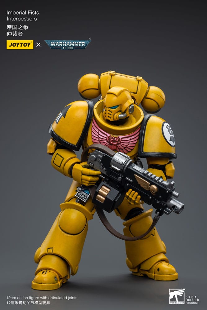 Joy Toy - Warhammer 40k Action Figure 1/18 Imperial Fists Intercessor 12cm - Loaded Dice