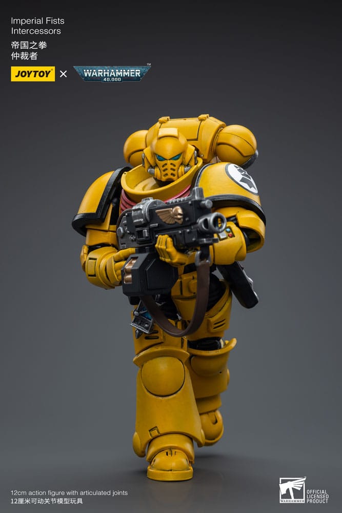 Joy Toy - Warhammer 40k Action Figure 1/18 Imperial Fists Intercessor 12cm - Arriving Mid November - Loaded Dice Barry Vale of Glamorgan CF64 3HD