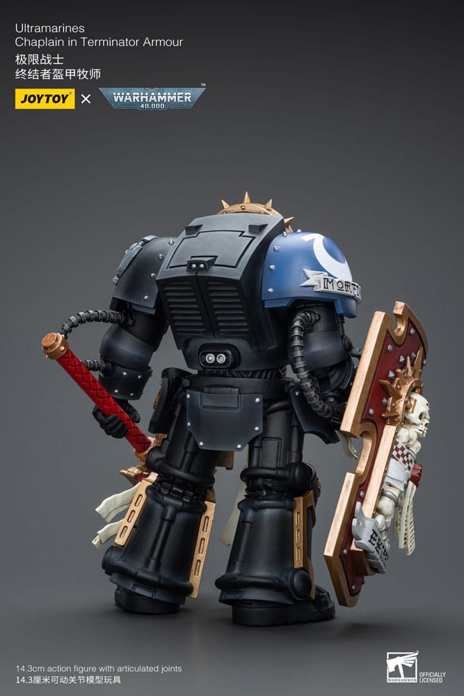 JoyToy Warhammer 40k Action Figure 1/18 Ultramarines Chaplain in Terminator Armour 12 cm