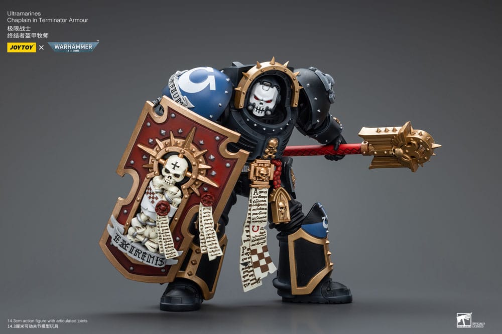 JoyToy Warhammer 40k Action Figure 1/18 Ultramarines Chaplain in Terminator Armour 12 cm