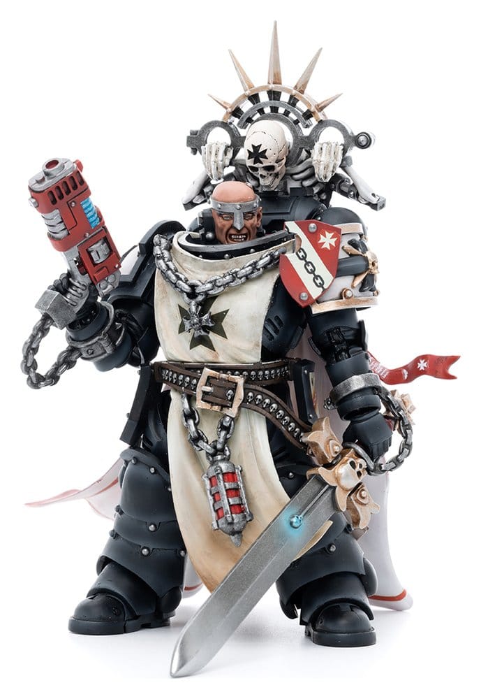 JoyToy Warhammer 40k Action Figure 1/18 Black Templars Marshal Baldeckrath 12 cm