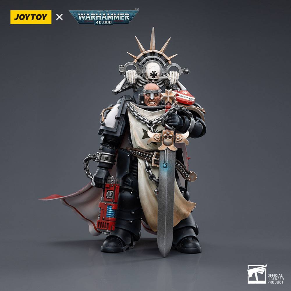 JoyToy Warhammer 40k Action Figure 1/18 Black Templars Marshal Baldeckrath 12 cm